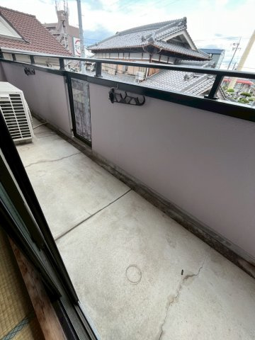 ボヌール宝塚のバルコニー