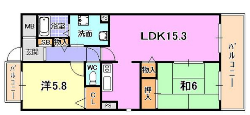 クオリティ西芦屋2の間取り