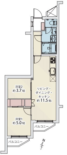GSハイムときわ台の間取り