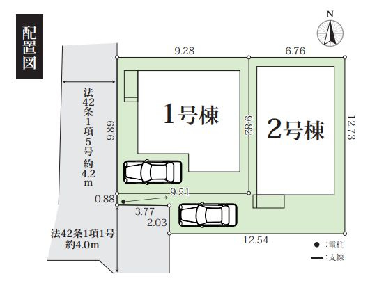 茅ヶ崎市室田３丁目新築戸建て　5期1号棟の区画図|区画図「茅ヶ崎市室田３丁目新築戸建て」