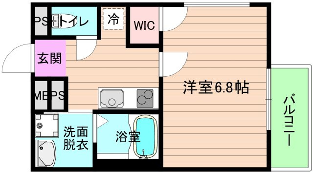 大阪市城東区今福西５丁目のアパートの間取り