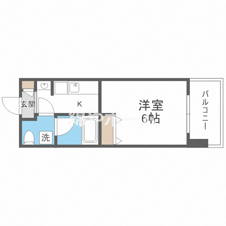 レオンコンフォート難波の間取り