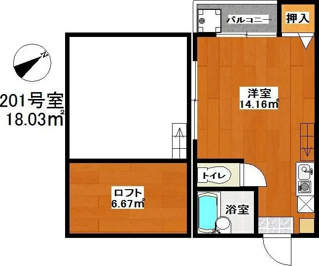 サンフローレ箱崎の間取り
