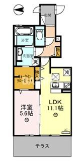 D House southの間取り