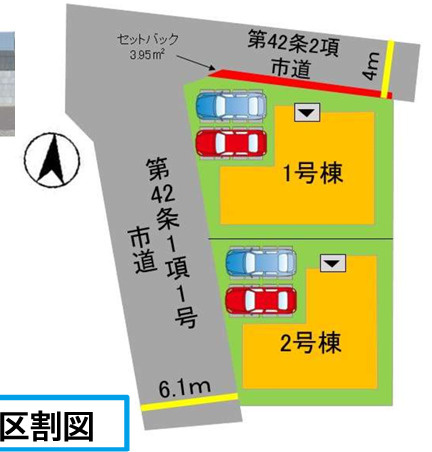 今光8丁目3期２号棟の区画図