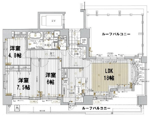 ワコーレ甲子園口フィールズの間取り