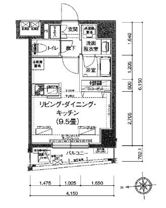 アイルイムーブル浅草の間取り