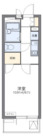 レオパレスパタータⅢの間取り