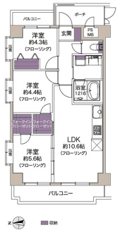 【間取り】 | ライオンズマンション北戸田