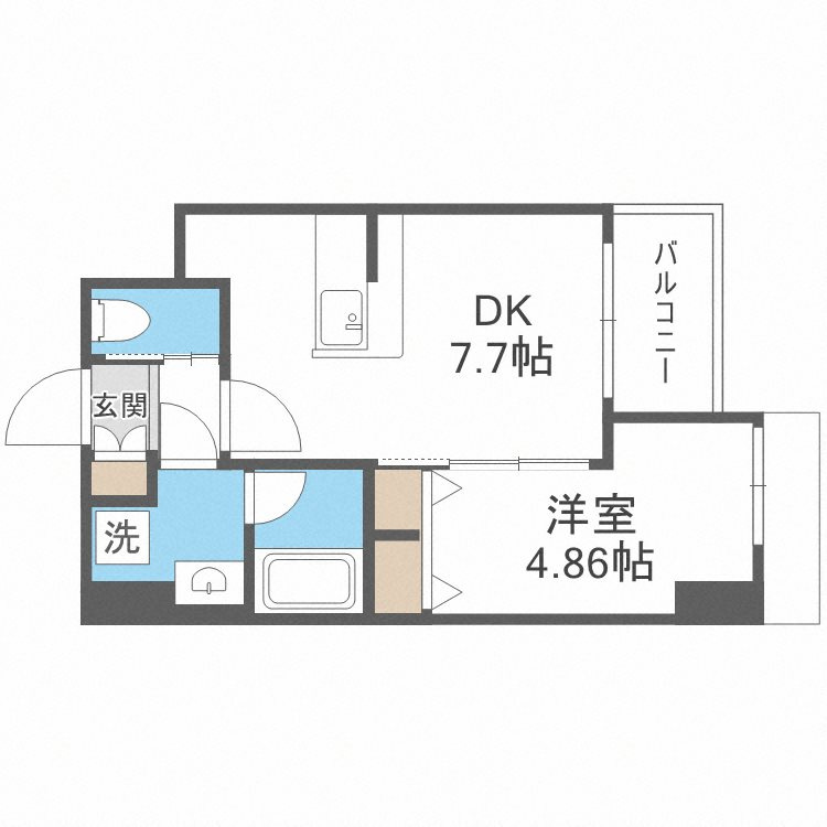 プレジオ難波ASIANの間取り