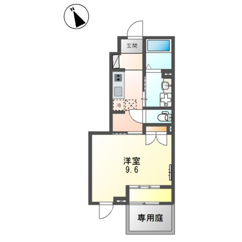 エコハウス栄華の間取り