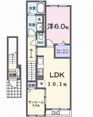 モンレーヴみのりの間取り