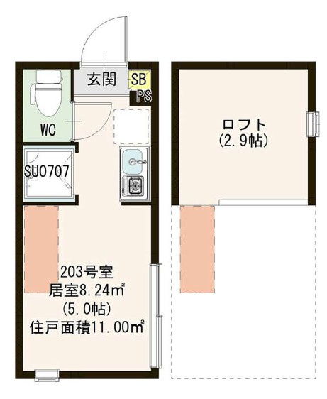 ソラーレ新高円寺の間取り