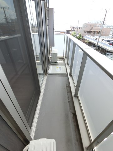 D-ROOM都賀2丁目Ⅱ－B棟のバルコニー