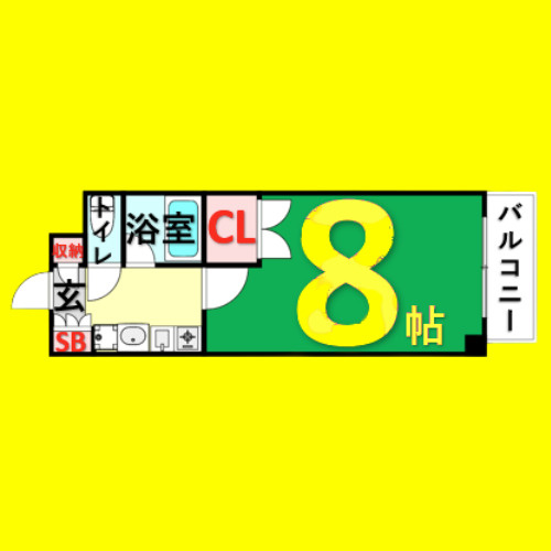 レージュ城西　名古屋市賃貸　仲介手数料無料の間取り