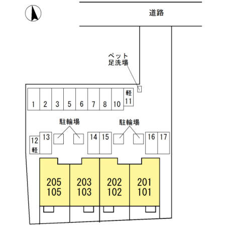 サザンクロスⅠの区画図