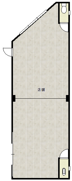 玉名市中Sテナントの間取り