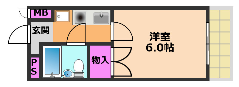 ハイツオーキタ土橋の間取り