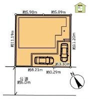 川口市戸塚4丁目　中古一戸建ての区画図