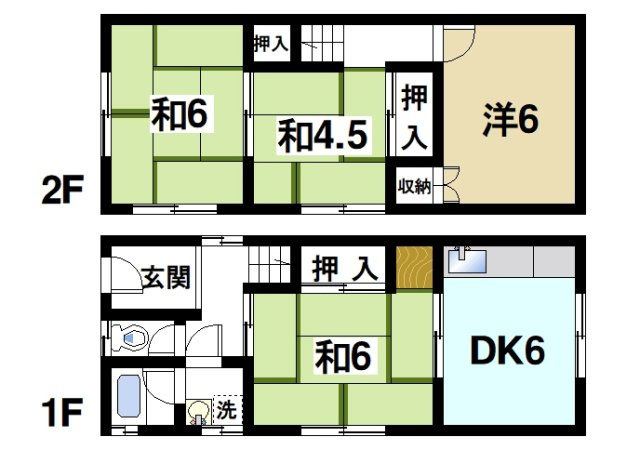 奈良県大和郡山市新町836-11戸建の間取り