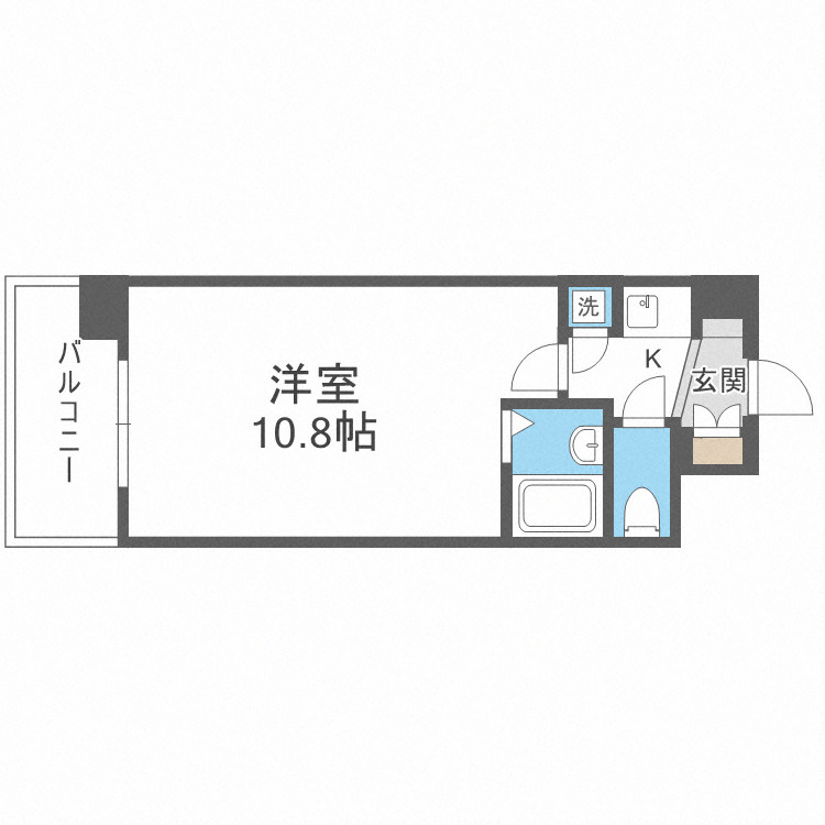 大阪市淀川区十三東２丁目の賃貸マンションの間取り