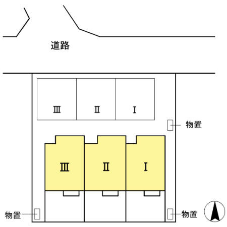 コロナーレ水越 Ⅲの区画図
