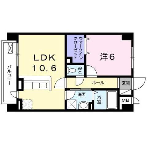 メゾンドファミーユ鶴見緑地公園の間取り
