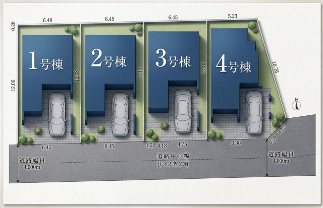 川崎市宮前区犬蔵217④　2号棟の土地図
