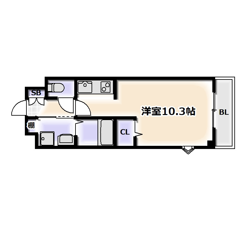 サル ドゥ セジュールの間取り