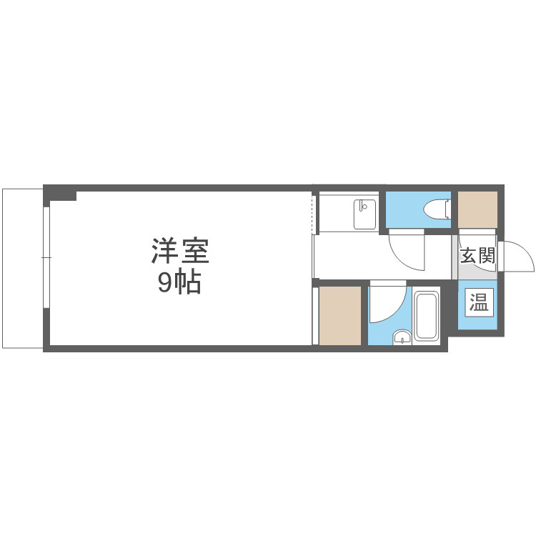 大阪市阿倍野区昭和町１丁目の賃貸マンションの間取り