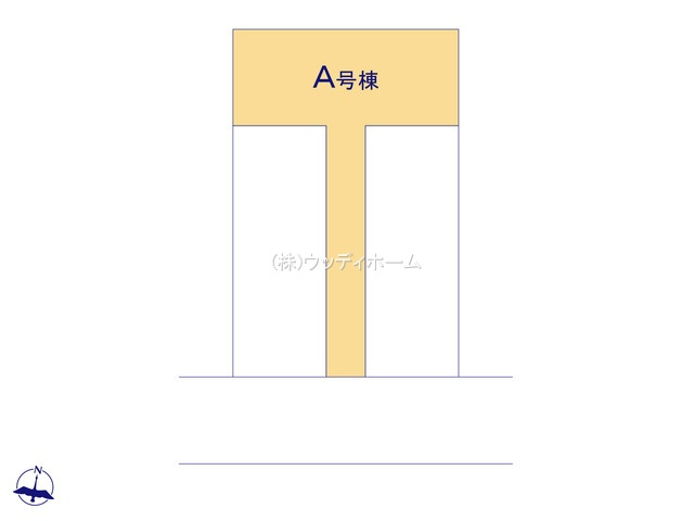 春日部市本田町　新築一戸建て　A号棟の区画図