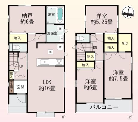 春日部市本田町　新築一戸建て　B号棟