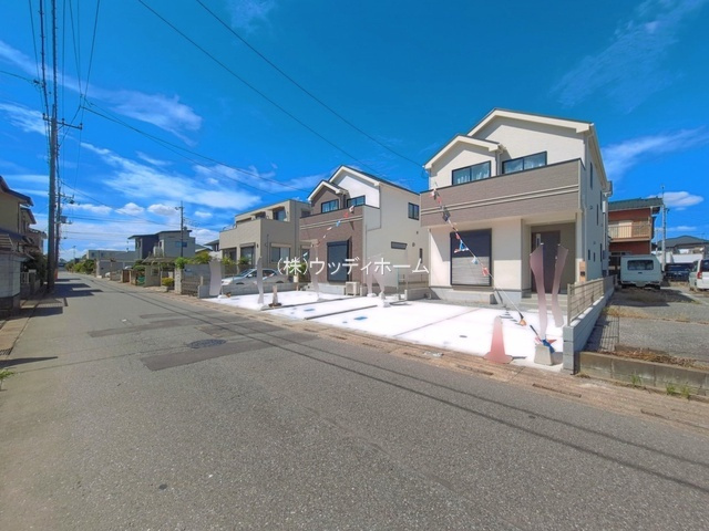 春日部市本田町　新築一戸建て　C号棟の前面道路含む現地写真