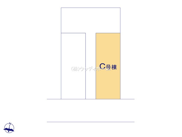 春日部市本田町　新築一戸建て　C号棟の区画図