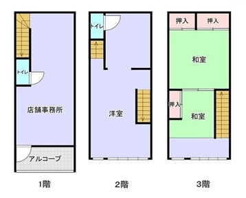 阪南町３丁目テナントの間取り