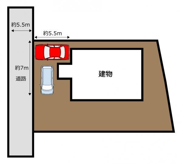 富士市大淵の中古一戸建|区画図 