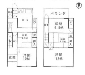 大島テラスの間取り