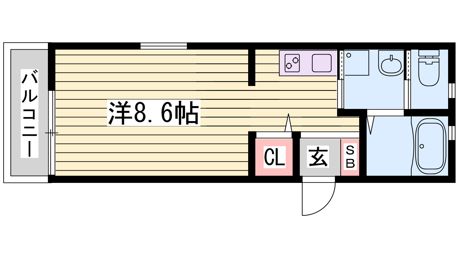 ヴィアーノ垂水王居殿の間取り