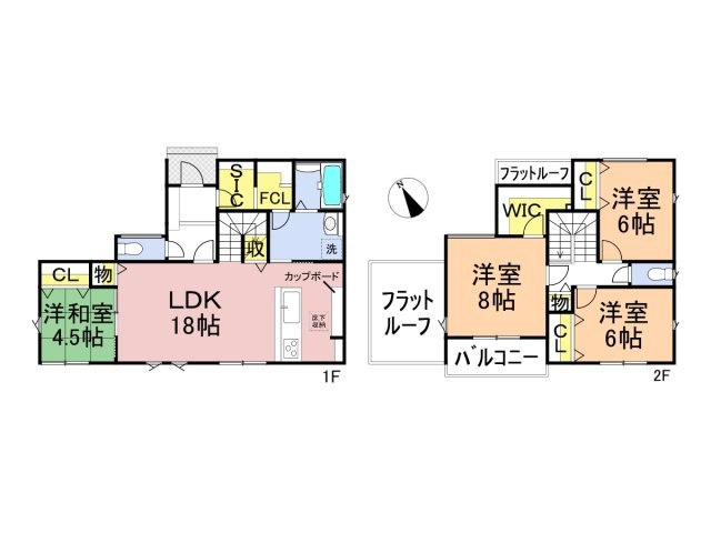 タマタウン　関市南天神　全3区画分譲の間取り|■２号棟　■ヤマダ不動産　株式会社リライフ　
■夢のマイホーム購入をフルサポートします！