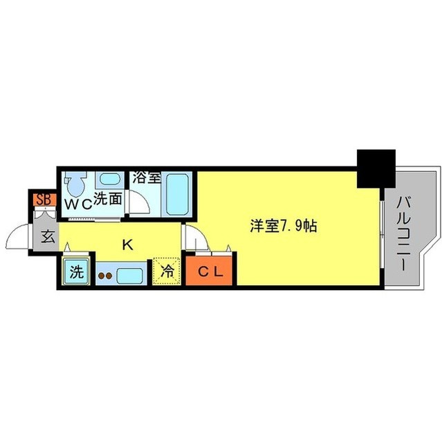アーデン堺筋本町の間取り