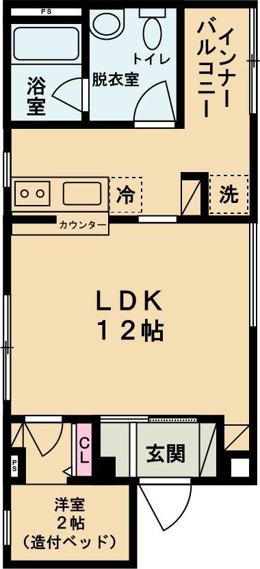 アルコラカーサ飾磨細江の間取り