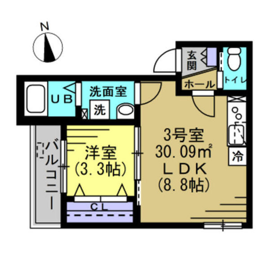 【間取り】 | ルアナメゾン馬橋01