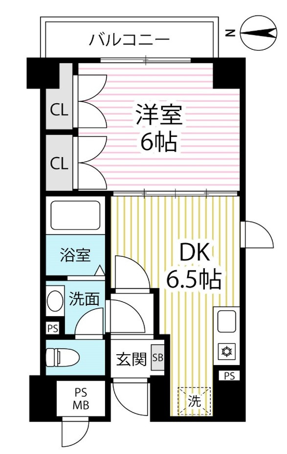 京阪「清水五条」駅徒歩８分◆角部屋陽当り良好◆スーパー徒歩１分◆ライオンズマンション東山弐番館の間取り