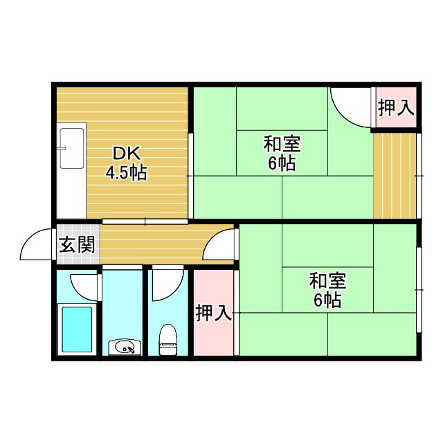 コーポ荘園の間取り