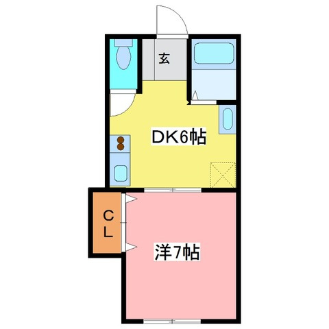 パルメディア　Kの間取り