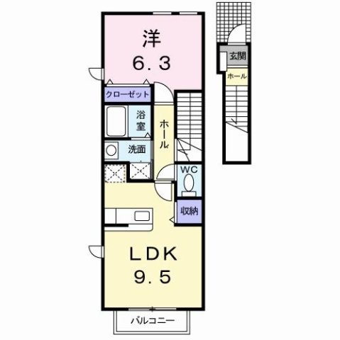 ディアコート・Ｆの間取り
