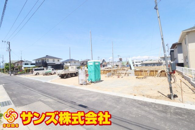 郡山市大槻町字林ノ東　　　３号棟　　　開成小学校、郡山第１中学区の外観|南東側から見た区画全体
