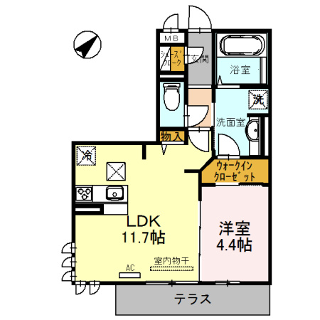 LaLuce TYの間取り