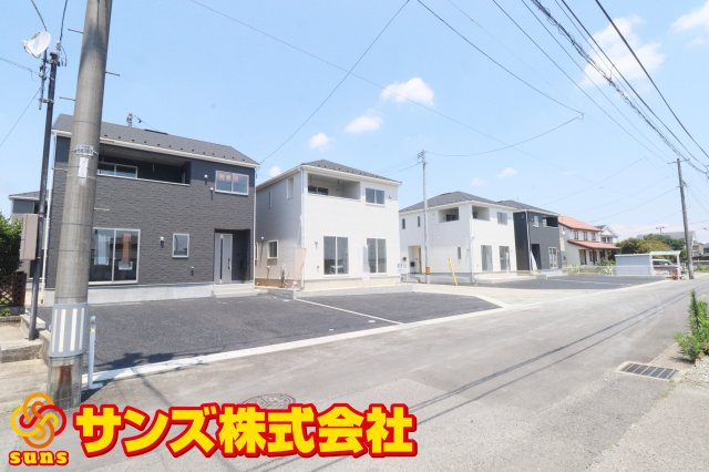 郡山市大槻町字林ノ東　　　５号棟　　　開成小学校、郡山第１中学区の外観|南西側から見た区画全体♪