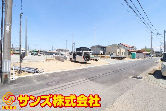 郡山市大槻町字林ノ東　　　５号棟　　　開成小学校、郡山第１中学区の外観|南西側から見た区画全体